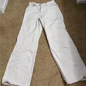 Uniqlo Women's Cream Flare Jeans